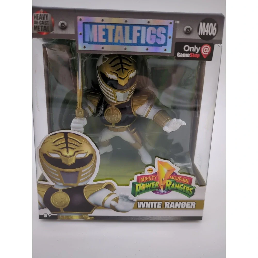 Jadatoys Metalfigs Mighty Morphin Power Rangers White Ranger GameStop Exclusive